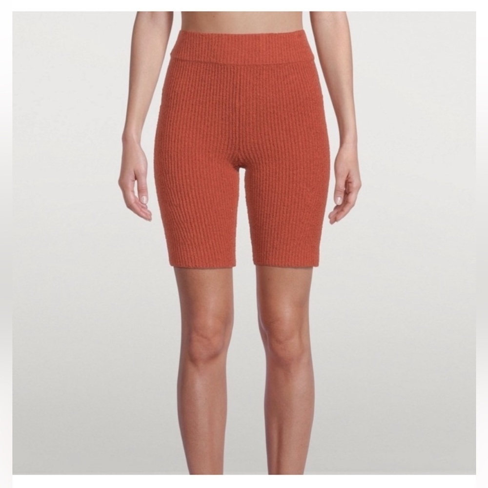 rag & bone Sunny Rib Knit Bike Shorts Paprika S NWT — High-Rise Knit